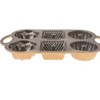 Emsan Griss Six-In-One Non-Stick Cake Mold, Gold 