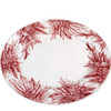 Caskata Poinsettia Large Oval Rimmed Platter