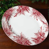 Caskata Poinsettia Large Oval Rimmed Platter