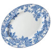 Caskata Blue Arbor Large Oval Rimmed Serving Platter 