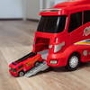 Fun Little Toys 12 in 1 Die-Cast Fire Truck Transport Fire Truck Carrier
