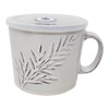 Boston Souper Mug with Lid, 24 Oz. Leaves Boston Souper Mug with Lid, 24 Oz. Leaves
