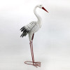 Zaer 44.5" Tall Metal Great White Heron Garden Figurine, Set of 2