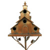 Zaer Ltd. Dublin Church Style Iron Condo Birdhouse On Stake