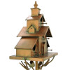 Zaer Ltd. Dublin Church Style Iron Condo Birdhouse On Stake