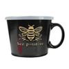 Boston Warehouse 20 Oz Souper Soup Mug with Lid, Bee Positive Set of 2 Boston Warehouse 20 Oz Souper Soup Mug with Lid, Bee Positive Set of 2