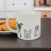 Boston Warehouse 18-Oz Dog Mugs, White, Boston Warehouse 18-Oz Dog Mugs, White,