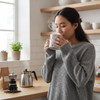 Katie Merz 14 oz Black Mug with White Glyph Art