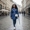 Galleria Soft Shell Raincoat, Navy Butterfly