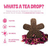 Tea Drops 30 Bulk Pack Organic Bagless Tea in Burlap Bag, Rose Earl Grey