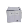 Periea Mesh Folding Storage Bin with Steel Frame, Large White