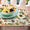 CounterArt Farmhouse Fall Reversible Flexible Plastic Placemats, Set of 4