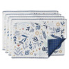 DII Design Imports Hanukkah Dove Printed Placemats, Set of 4