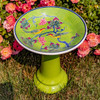 Zaer 15-Inch Tall Hand-Painted Lovebirds Porcelain Birdbath, Laurel