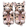 Oooh, Geez Pig Belly Hugs Women's Plush Slippers, Pink