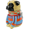 Boston Warehouse Pugly Sweater Hinged Jar, Earthenware Storage Container