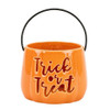 Boston Warehouse 4" Trick Or Treat Decorative Earthenware Basket