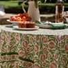 Couleur Nature French Tablecloth Grenadine Orange & Green -71 x 128  Couleur Nature French Tablecloth Grenadine Orange & Green -71 x 128