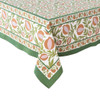 Couleur Nature French Tablecloth Grenadine Orange & Green -71 x 128