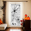 Heritage Lace Tangled Halloween Scenic Panel Curtain, Black, 38" x 84"