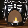 Blue Sky Clayworks Day of The Dead Owl Candle Holder