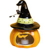 Blue Sky Clayworks Pumpkin Jack with Hat  Candle Holder