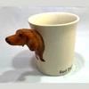 Sea Island Imports Stoneware 8-Oz Mug, Dachshund Red