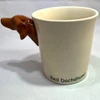 Sea Island Imports Stoneware 8-Oz Mug, Dachshund Red