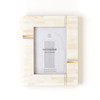 Matr Boomie Mukhendu 5x7 Cream Picture Frame - Carved Bone, Brass Bar 
