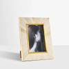  Matr Boomie Mukhendu 5x7 Picture Frame - Bone, Brass Inlay