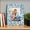 Matr Boomie Varuna 5x7 Cobalt Picture Frame - Fair Trade Carved Bone