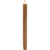 Mystique 10" Flameless Taper Candle, Taupe  Mystique 10" Flameless Taper Candle, Taupe
