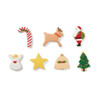 Fox Run Christmas Cookie Cutters, Set of 7, 1" x4.25" x3.5"