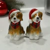Boston Warehouse  Salt & Pepper Shakers, Holiday Pups