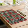 CounterArt Reversible Plastic Placemats, Country Christmas, Set of 4