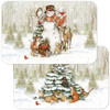 CounterArt Reversible Plastic Placemats, Winter Forest, Set of 4