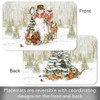 CounterArt Reversible Plastic Placemats, Winter Forest, Set of 4