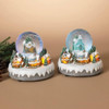 Gerson 6.7"L B/O Lighted Musical Spinning Water Globe w/ Village Scene,