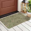 Highland Home Verde Garden Indoor/Outdoor Natural Linen Look Floor Mat