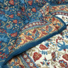 Natural Habitat Handblock Printed Reversible Queen Quilt, Indo Fleur