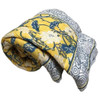 Natural Habitat Hand Block Printed Reversible Queen Quilt, Asian Lotus