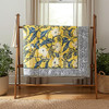 Natural Habitat Hand Block Printed Reversible Queen Quilt, Asian Lotus