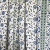 Natural Habitat Shower Curtain, Country Garden Green/Blue