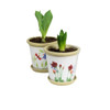 Emerson Creek Pottery Flower Pot, Red Poppy