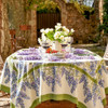 Couleur Nature Wisteria Blue/Green Tablecloth, 71" x 106"