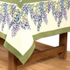 Couleur Nature Wisteria Blue/Green Tablecloth, 71" x 106"