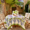 Couleur Nature Wisteria Blue/Green Tablecloth, 71" x 106"
