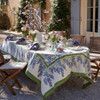 Couleur Nature Wisteria Blue/Green Tablecloth, 71" x 106"
