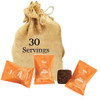 Tea Drops 30 Bulk Pack Organic Bagless Tea in Burlap Bag, Thai Tea