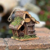 Handmade Wooden Hanging Birdhouse with Wooden Stairs & Acorn Design